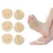 Foot Pads(3pairs of Apricot Color) Reusable Soft Ball of Foot Cushions Forefoot Pads for Women Sweat Absorbent Non-Slip Foot Cover Inner Socks Prevention Pain Relief Honeycomb Fabric Toe Socks