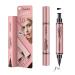 Jumbo Volume Liquid Eyeliner Stamp and Liquid Liner - 2 in 1 Black Waterproof Winged Cat Eye Makeup Tool for Women