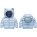 Kids Blue Puffer Jacket | Winter Hooded Coat for Boys & Girls 3-4 Years - Buy Online on GoSupps.com