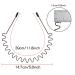 Showvigor 2 Pcs Black Wavy Spring Metal Headbands with Protective Covers - Unisex Sports Headband for Men and Women - Non-slip Hair Hoop Fashion Accessory - Buy Online on GoSupps.com