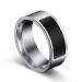 Black Size 6 NFC Multifunctional Waterproof Intelligent Ring Smart Wear Finger Digital Ring Creative and Useful Useful and Attractive