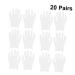 Beaupretty 20 Pair Jersey Gloves Inspection Gloves Cotton Gloves for Gloves for Ceremony Soft Cotton Gloves moisturizing Gloves Warm Work Gloves Women's White Film Dry Hands 23X13cm White - Buy Online on GoSupps.com