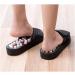 Innovagoods Plantar Fasciitis Slipcase - Acupuncture Massage Slippers with 41 Acupuncture Points & Velcro Fastener - Size M (Black White Red) - Relief for Foot Pain - Buy Online on GoSupps.com