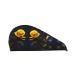 Yellow roses starry night dry hair cap girls soft super absorbent elastic wrap wet hair long thick hair quick dry cap women's cap