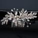 Bridal Bride Wedding Hair Comb Silver Crystal Headpiece Rhinestone Hair Accessories for Women and Girls Bride Bridesmaid - Buy Online on GoSupps.com