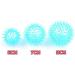 Hedgehog Massage Ball - Soft 6cm Stress Relief Ball with Knobs | Blue - Perfect for Tension Relief & Relaxation | International Shipping Available - Buy Online on GoSupps.com