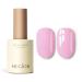 MEGIOR Pink Gel Nail Polish 15ml Light Pink Gel Polish High Gloss Soak Off UV LED Nail Gel Polish for Nail Art Manicure Salon DIY Home Gift for Girls