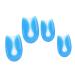 NOLITOY 2 Pairs U-Shaped Heel Patch Silicone Gel High Heel Pads Gel Heel Inserts Heel Support Pads Crash Insoles Back Shoe Insert Foot Pads Gel Heel Liners Arch Care Pad Blue 11.5x7x0.2