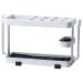 Zumaha toothbrush holder toothbrush holder wrought iron silicone mat toothbrush and toothpaste razor stand holder for bathroom worktop permanently white