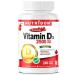Nutridom Vitamin D3 2 500 IU (62.5mcg) 240 Softgels 8 Month Supply Non-GMO Gluten-Free Helps Support Immune Health Strong Bones and Teeth