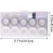 Wudaizhi Travel-Friendly 5-Pair Contact Lens Case Set | Eye Lens Containers | Cosmetic Clasp in White & Gray - Buy Online on GoSupps.com