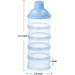 Felly Portable 4-Layer Formula Dispenser & Snack Storage Box - Blue | Ideal for Travel & Outdoor Activities - Buy Online on GoSupps.com