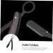 Stainless Steel Folding Razor Holder for Hairdressing & Shaving | Manual Beard & Eyebrow Cutter with Wooden Handle - Ideal for Men - Buy Online on GoSupps.com