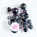 The Baked Studio - 20 Pieces Cake Decorating Balls With 4 Sizes In Pack (Black)