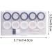 HRIPPY 5 Couples Contact Lens Case - Travel Lens Box for Clear Eyes | Stylish Pupil Cases in White & Black - Buy Online on GoSupps.com