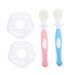 Frcolor 2 sentences toothbrush piebar made of silicone tooth cleaning brush babyteeth toothbrush tool for dental care tool for baby teeth handheld milk teeth accessories