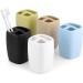 Joplax Matt Ceramic Decorative Bathroom Tooth Storage Organizer - Compact Green Stand for Electric Toothbrush & Toothpaste - Buy Online on GoSupps.com