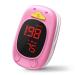 Child Pulse Oximeter For Kids - Pulse Oximeter Fingertip Childrens Pulse Oximeter Oxygen Meter Finger Pulse Oximeter ids Included With AAA Battery/Lanyard Pink
