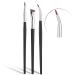 Eyeliner Brushes Set,Fine Angled Eyeliner Brush,JASSINS Precision Gel Eye Liner Ultra Fine Bent Makeup Brush(3 Pieces) 3Pieces