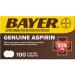 Bayer 325mg Tabs 100ct - Pain Reliever - Buy Online - Buy Online on GoSupps.com