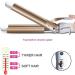 3 Barrel Hair Curler 25mm - Adjustable Temperature Hair Waver Curling Iron for Long or Short Hair Styling - Large Wave Ceramic Crimpers - Gold - Buy Online on GoSupps.com