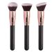 Runioney 3 Pieces Makeup Brushes for Foundation Loose Powder Concealer Blush Brush Professional Cosmetic Beauty Makeup Tool