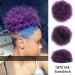High Puff Afro Curly Wig Ponytail | 8 Inch Short Afro Kinky Synthetic Clip-In Bun - 2 Pcs - Buy Online on GoSupps.com