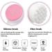 USB Manual Facial Cleansing Brush 2-in-1 Skin Care face Brush Silicone Facial Scrubber Manual Dual Face Wash Brush for Deep Pore Exfoliation Massaging (Blue/Pink)-Pink Blue pink - Buy Online on GoSupps.com