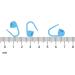 50Pcs Crochet Stitch Markers for Knitting & Crafts - 8 Assorted Colors | Lightweight Plastic Pins | Durable Locking Design - Buy Online on GoSupps.com