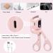 USB Rechargeable Heated Eyelash Curler - 3 Heating Modes & Temperature Display for Long-Lasting Curls - Quick Heating Electric Eyelash Curler (Pink - Buy Online on GoSupps.com