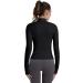 Vutru Women's Light Running Jacket - Stylish & Breathable Sportswear with Thumb Holes & Zip Pockets - M Black - Buy Online on GoSupps.com