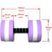 Davidamy's Gift: Water Aerobic Foam Dumbbells for Pool Resistance - 1 Pair, Purple - Buy Online on GoSupps.com