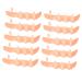 Healifty 10pcs Five Finger Correction Silicone Gel Bunion Spacer Bunion Relief Divider Bunion Pads Toe Correctors Overlapping Toes Correctors Toe Protectors Isolation Pad Adjust Silica Gel Skin 9X3CM