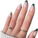 24 Pieces Oval Head Fake Nails Green Almond Faux Nails with Glue Full Coverage Nail Tip Press Nails (Color : 05) - Buy Online on GoSupps.com