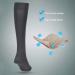 Buy TBES Compression Elastic Stockings - Knee-High Sports Stockings with Zipper | Comfortable & Supportive for Travel & Daily Wear - Buy Online on GoSupps.com
