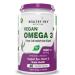 Sheltr Natural Omega 3 - Support Heart Brain & Joint - Sourced from Algae - Fish Oil-Free - 60 Veg Capsules