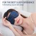 Townssilk 100% Silk Sleep Mask with Adjustable Strap - Ultimate Sleeping Aid Blindfold in Goldenstar Blue - Buy Online on GoSupps.com