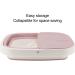 Bain de Pieds Pliable Bassin en Plastique avec Poign es N uds de Massage Sur lev s Bain de Pieds contr l au Toucher des Orteils (PINK) - Buy Online on GoSupps.com