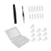 minkissy 1 Set Nail set acrylic nail forms nail art tips gel nail extension forms Manicure Grinding Strip Nails Extension Brush Pen manicure kit Manicure Pen plastic nail glue white shaping