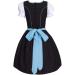 Dirndl - Robe midi pour femme - Robe traditionnelle pour f te de la bi re - Occasions sp ciales - Avec tablier Dirndl - Chemisier Dirndl 3 pi ces - Costume bavarois pour f te de la bi re L Bleu (02) - Buy Online on GoSupps.com