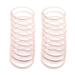 Mia Silkies Hair Ties  Silicone Hair Elastics Lasts 10 Times Longer Than Rubber Bands  Ponytail Holders for Thick Hair  Women  Teens  Athletes  Girls - Translucent Clear Color 2pks/20pcs