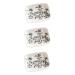 Amosfun 3pcs Ceramic Hand-painted Soap Dish Soap Holder Tank Storage Organizer Soap Container Soap Stand Soap Dishes for Bathroom Creative Soap Dish Bathroom Soap Dish White Ceramics Tray