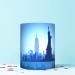 NEW YORK SKYLINE WRAP AROUND EDIBLE CAKE TOPPER ICING SHEET DECORATION 3 SHEETS