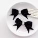 Hair Barrettes for Women Women Black Bow Hair Clip Side Edge Clip Headpiece(2pcs)