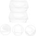 Hoement 4-Piece Baby Towel Holder Set | Wet Wipe Container & Diaper Organizer | Travel Tissue Box | Transparent Design | 19.5x12.5x7.5cm - Buy Online on GoSupps.com