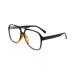 Feizedy retro 70s 80s blue light filter glasses Women without strength computer glasses men blue light blocking glasses pc gaming glasses b2888 leopard frame 60 millimeter
