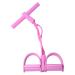 Fitness Pedal Ankle Puller - High-Density Sit Up Pull Rope | 4-Tube Fitness Tension Rope | Non-Slip Pedal Resistance Band | Yoga Handle Bands Exerciser | Leg Stretching Equipment For Training Stretch piink