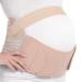 FITTOO Maternity Support Belt Belly Band 3 in 1 Pregnancy Belt Support Back Brace Abdominal Binder Waist Support Lightweight Breathable and Adjustable Pregnancy Support Belt S-XXL Available Beige Small