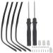 Osaladi glasses overlap sunglasses 2 pair of metal glasses replacement arm glasses replacement ironing glasses arm leg legs glasses repair set with for glasses sunglasses over glasses sunglasses black