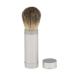 Premium Silver Shaving Brush in Travel Tube | Lightweight Aluminum Case for Beard & Mustache Grooming - Buy Online on GoSupps.com